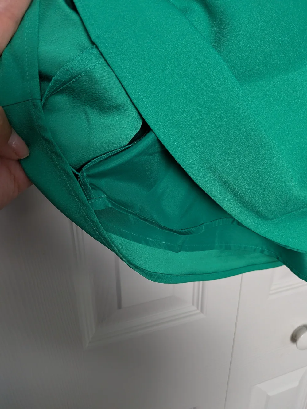 J. Crew Emerald Green Scalloped Neck Cami